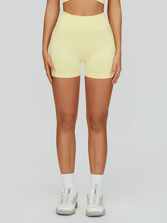 Women's Seamless Knitted Yoga Shorts, V-Neck Waist - image 2