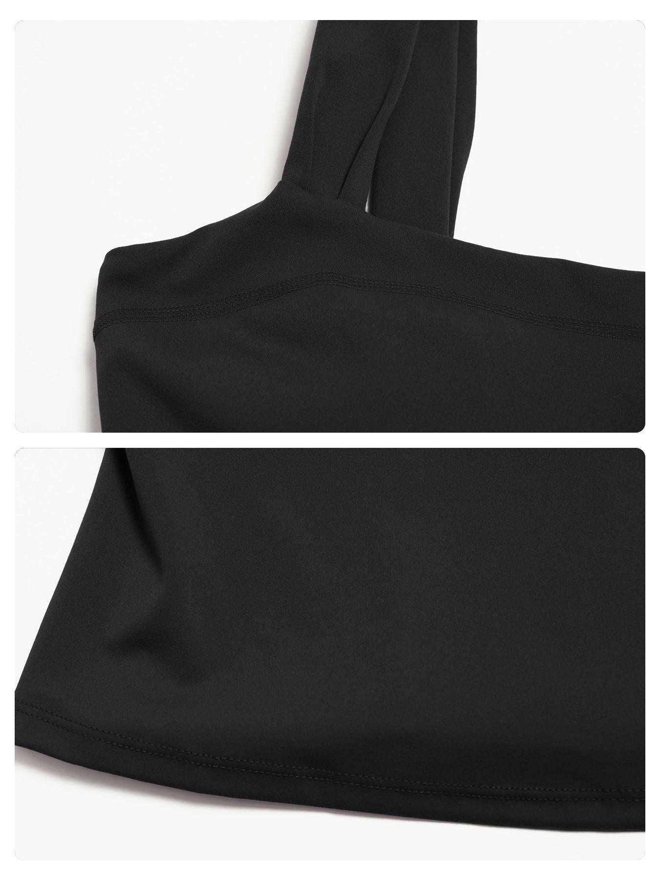 High Elasticity Square Neck Yoga Tank Top with Chest Padding, Outdoor Fitness Sports Bra for Women - image 15