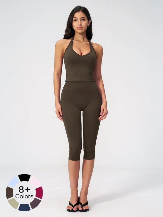 Women's Casual Commuter Tank Top Sports Set, Slim Fit Yoga - image 2