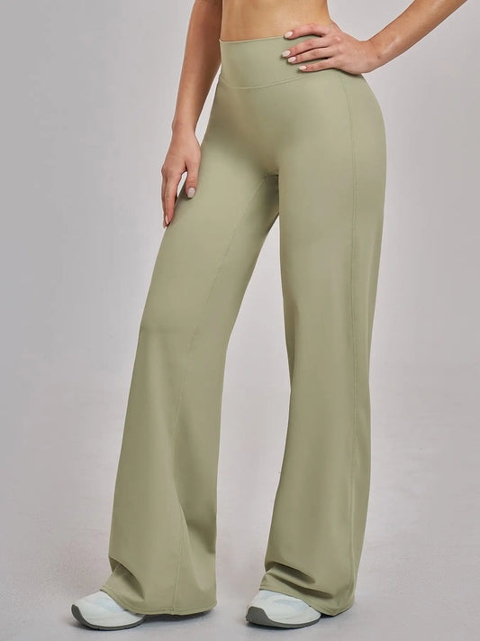 High Waist Flare Leg Yoga Pants, Casual Dance Workout Trousers - image 4