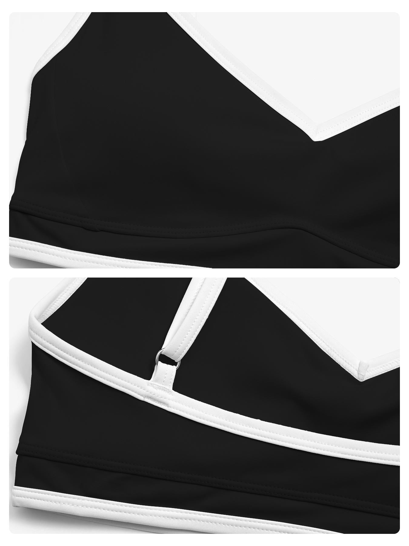 Women's Colorblock Yoga Bralette, Dual Shoulder Straps Design - image 15