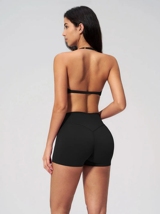 Tight-Fit Halter Backless Yoga Set for Women, Breathable Quick-Dry Cross-Border Casual Activewear… - image 5