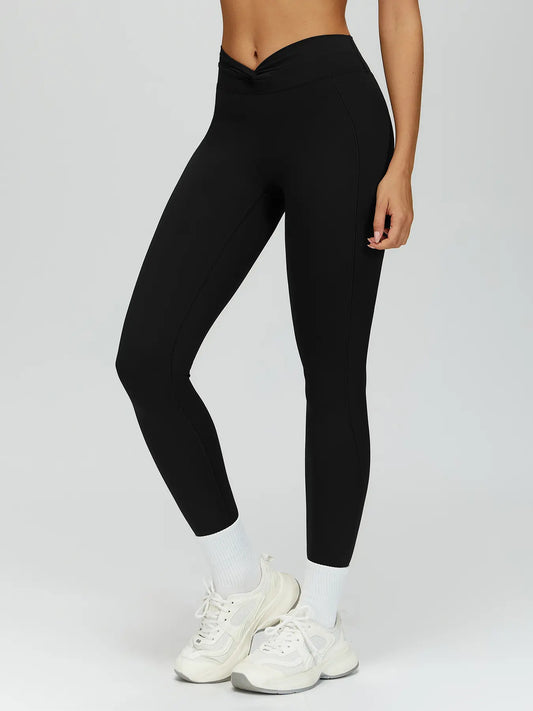 Cross High-Waisted Yoga Pants, Seamless Tight-Fitting Gym Wear - image 6