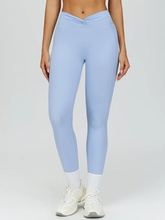 Cross High-Waisted Yoga Pants, Seamless Tight-Fitting Gym Wear - image 3