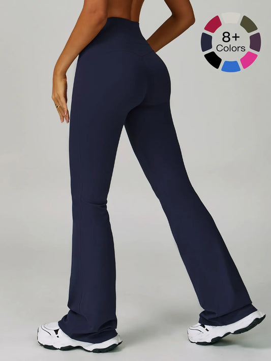 Cloudy Sensation Sport Long Pants, High Waist Butt Lifting Wide Leg Outerwear Bell Bottoms - image 2