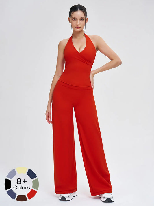 Women's Yoga Set, Medium Backless Tight-Fitting Design - image 2