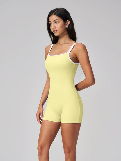 Cross-Border Tight-Fit Yoga Bodysuit, Square Neck Backless Fitness - image 16