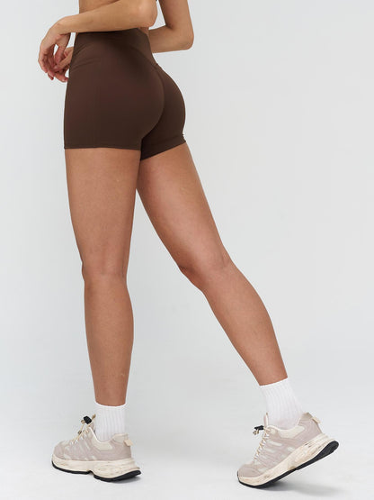 High Waist Yoga Shorts, Cross-Waist Tight-Fitting Yoga Pants - image 12