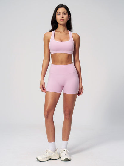 Two-Piece Colorblock Fleece Yoga Set, Sporty Patchwork Design - image 14