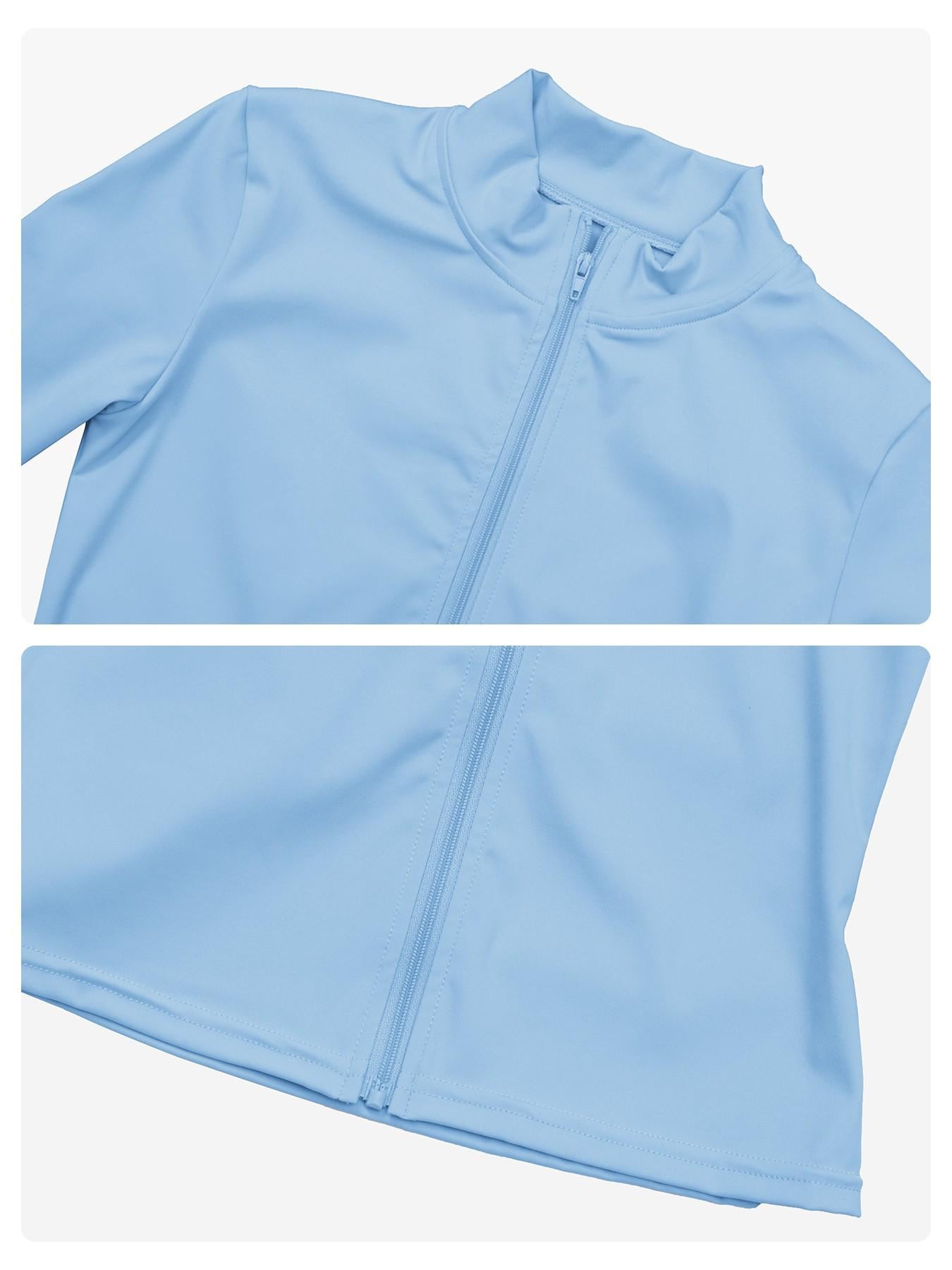 Women's Bare Feel Yoga Set, Fall Winter Zipper Long Sleeve Workout - image 17