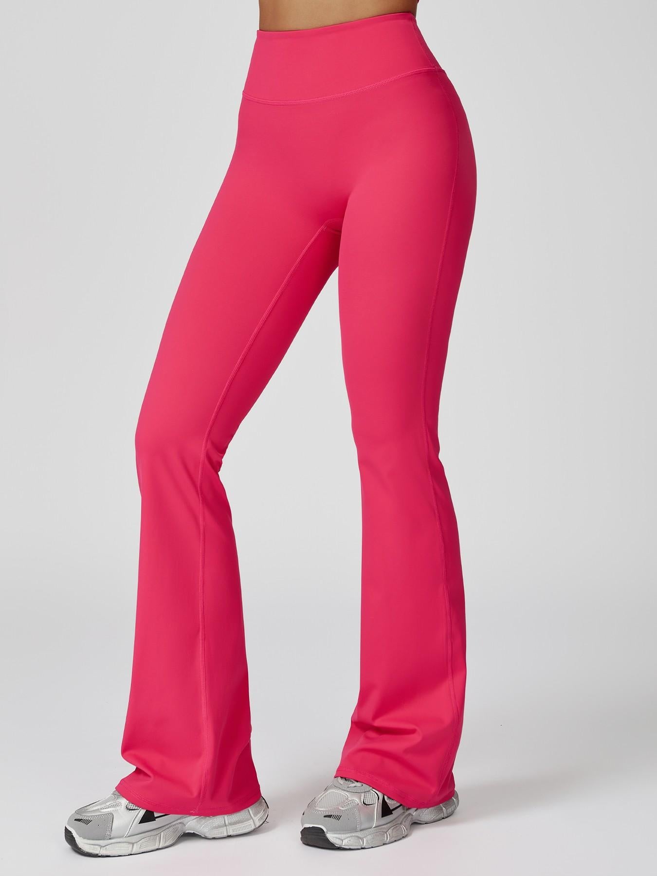High Waist Yoga Pants, Fitted Wide Leg Bell Bottoms - image 14