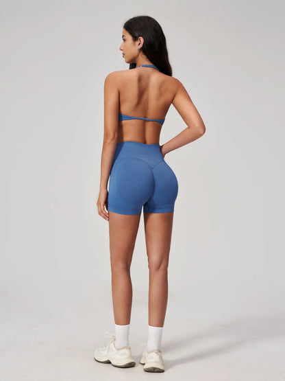 Seamless Yoga Set for Women, Halter Neck Backless Design - image 8