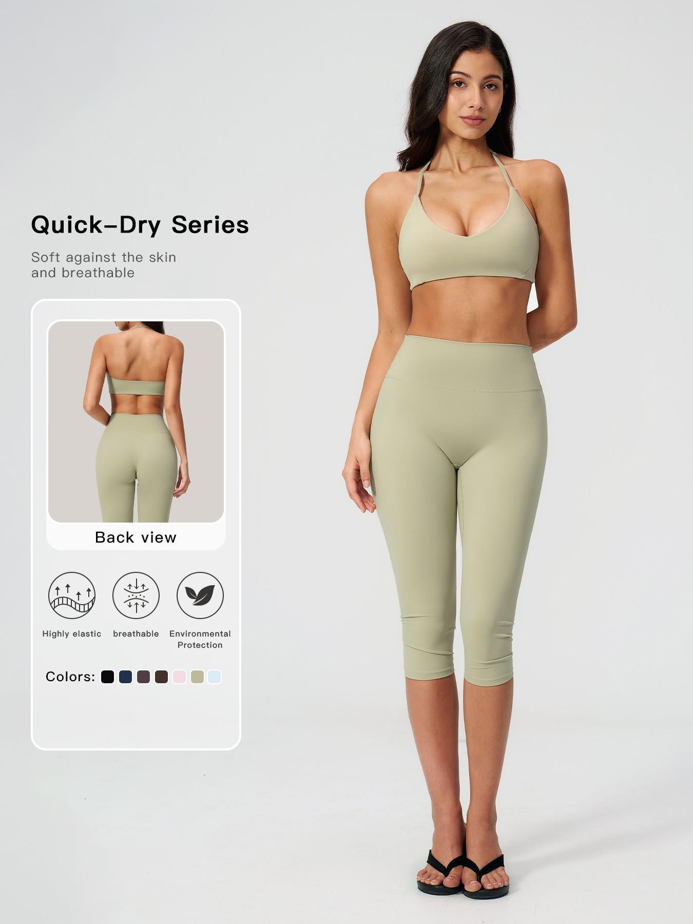 Cross-Border Fashion Casual Tight Yoga, Quick-Dry Summer Training Fitness Sports Set - image 21