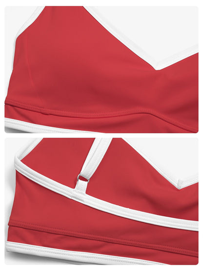 Women's Colorblock Yoga Bralette, Dual Shoulder Straps Design - image 15