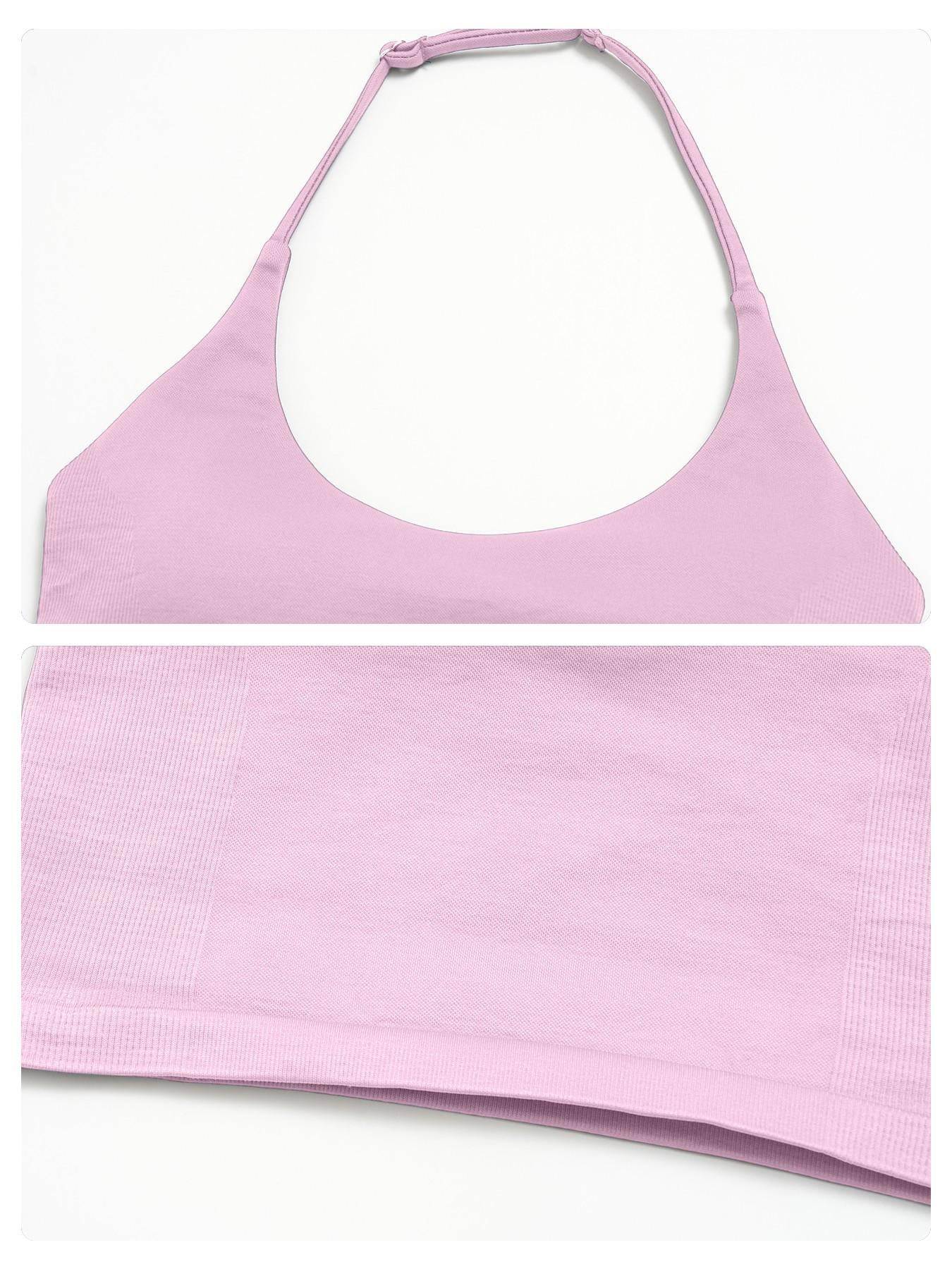 Seamless Athletic Yoga Set Neckline Back Beauty Lift Butt Tight Outdoor Running Fitness Two-Piece Women's - image 16