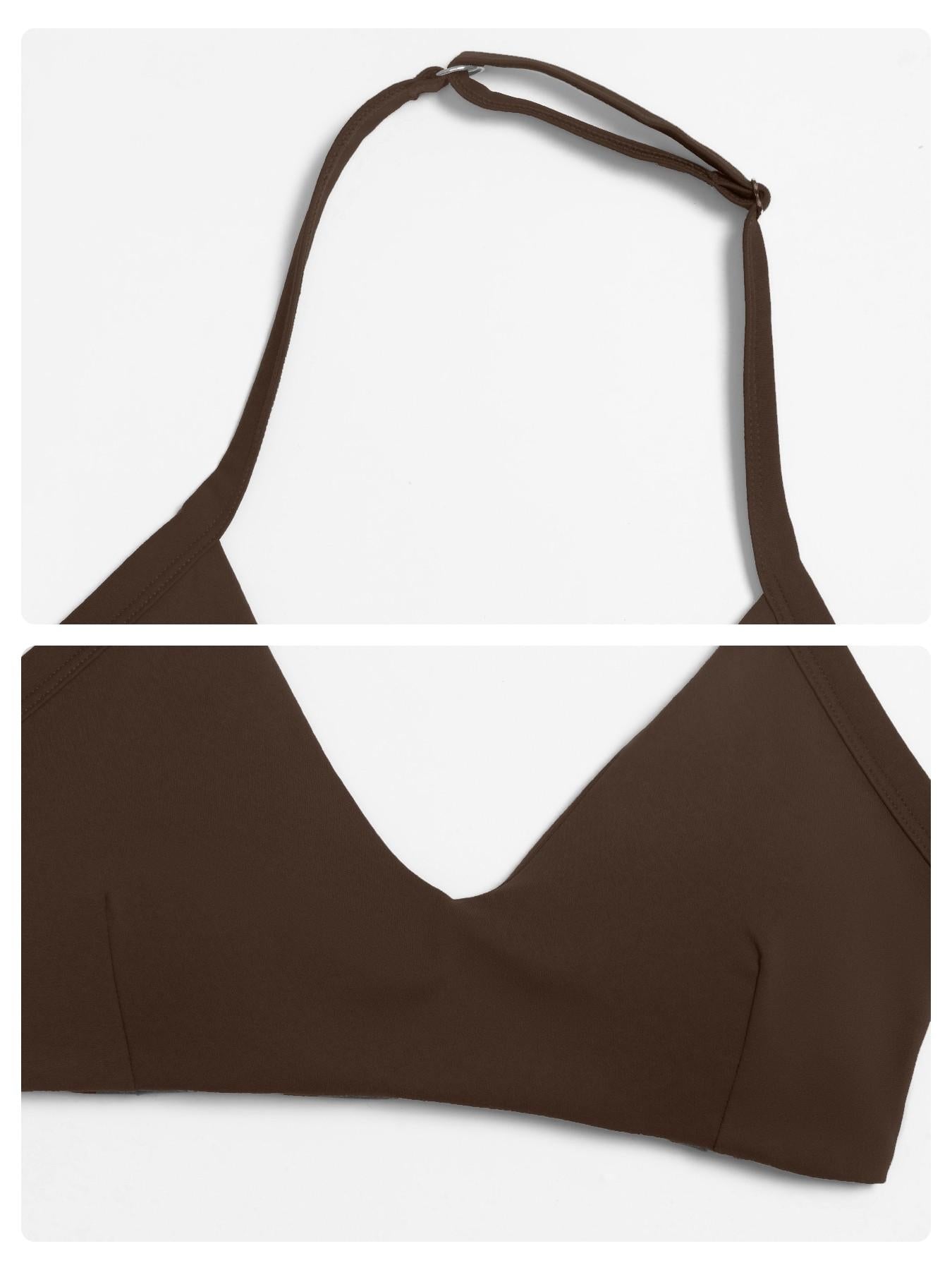 Cross-Border Plush Halter Sports Bra, Hollow Back Yoga Innerwear - image 13
