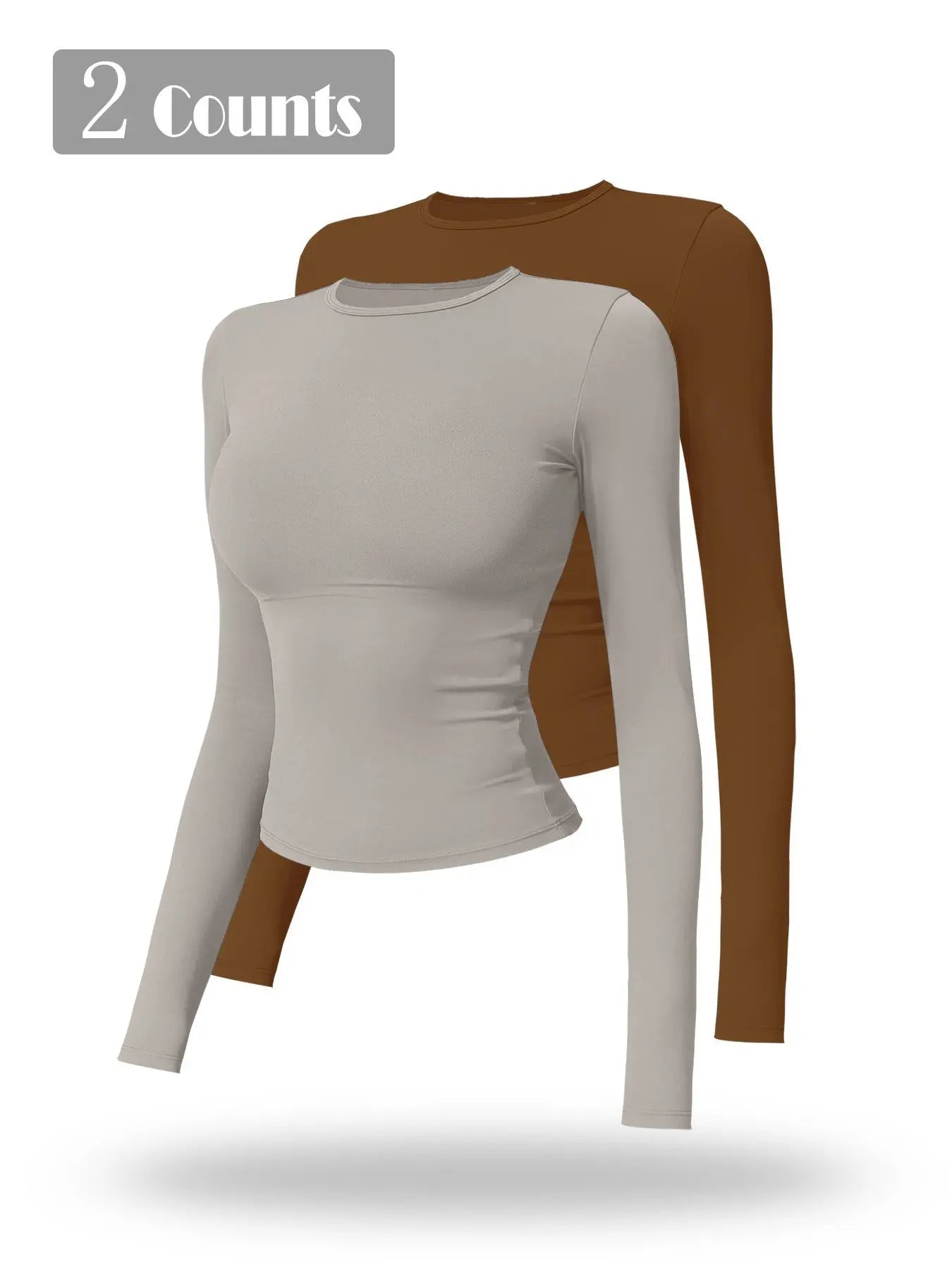 New Fleece Long Sleeve Yoga Top, High Strength Fitness Wear