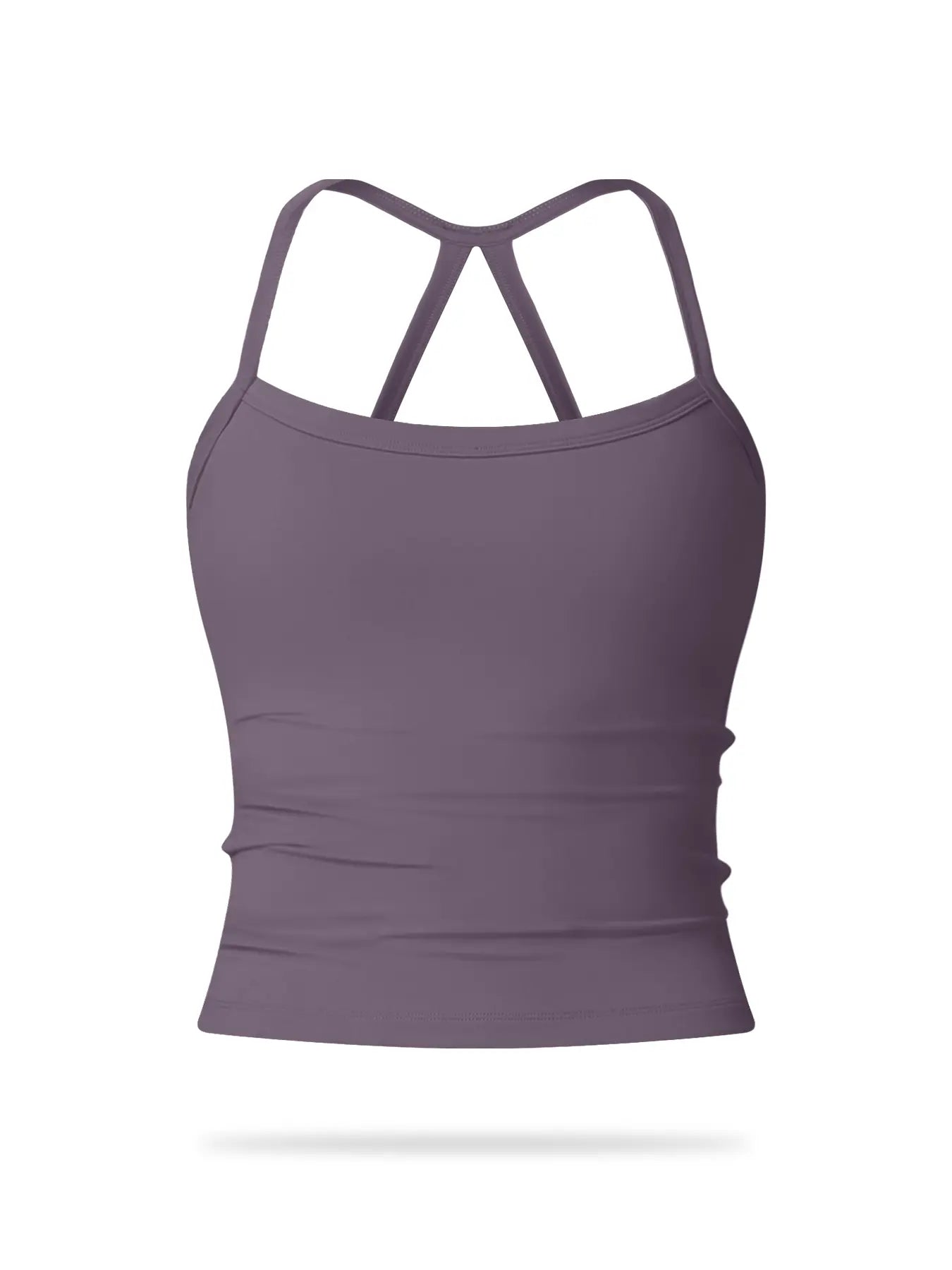 Women's Solid Backless Sports Cami Top, Quick Drying Breathable Sports Cami Top