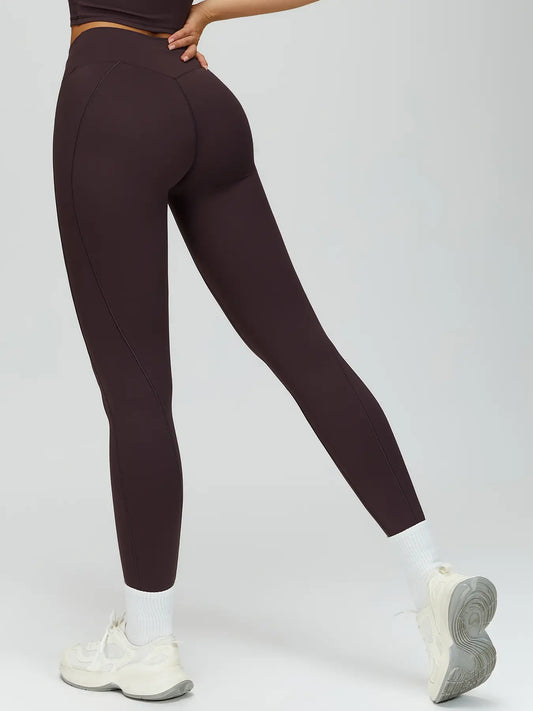 Cross High-Waisted Yoga Pants, Seamless Tight-Fitting Gym Wear - image 3