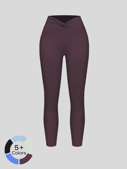 Cross High-Waisted Yoga Pants, Seamless Tight-Fitting Gym Wear
