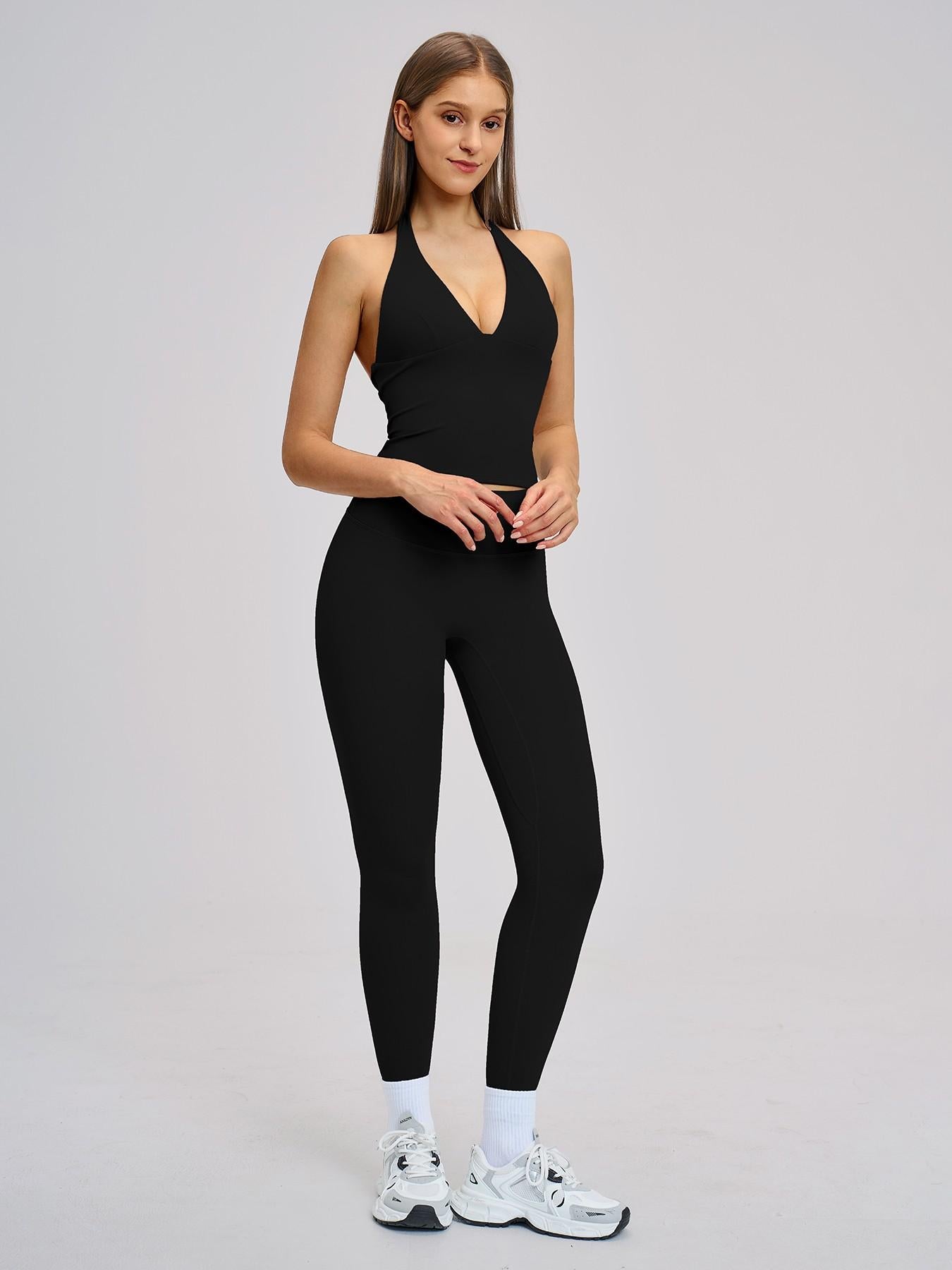 Spring Outdoor Sports Fitness Set, Fleece Tight Yoga - image 12