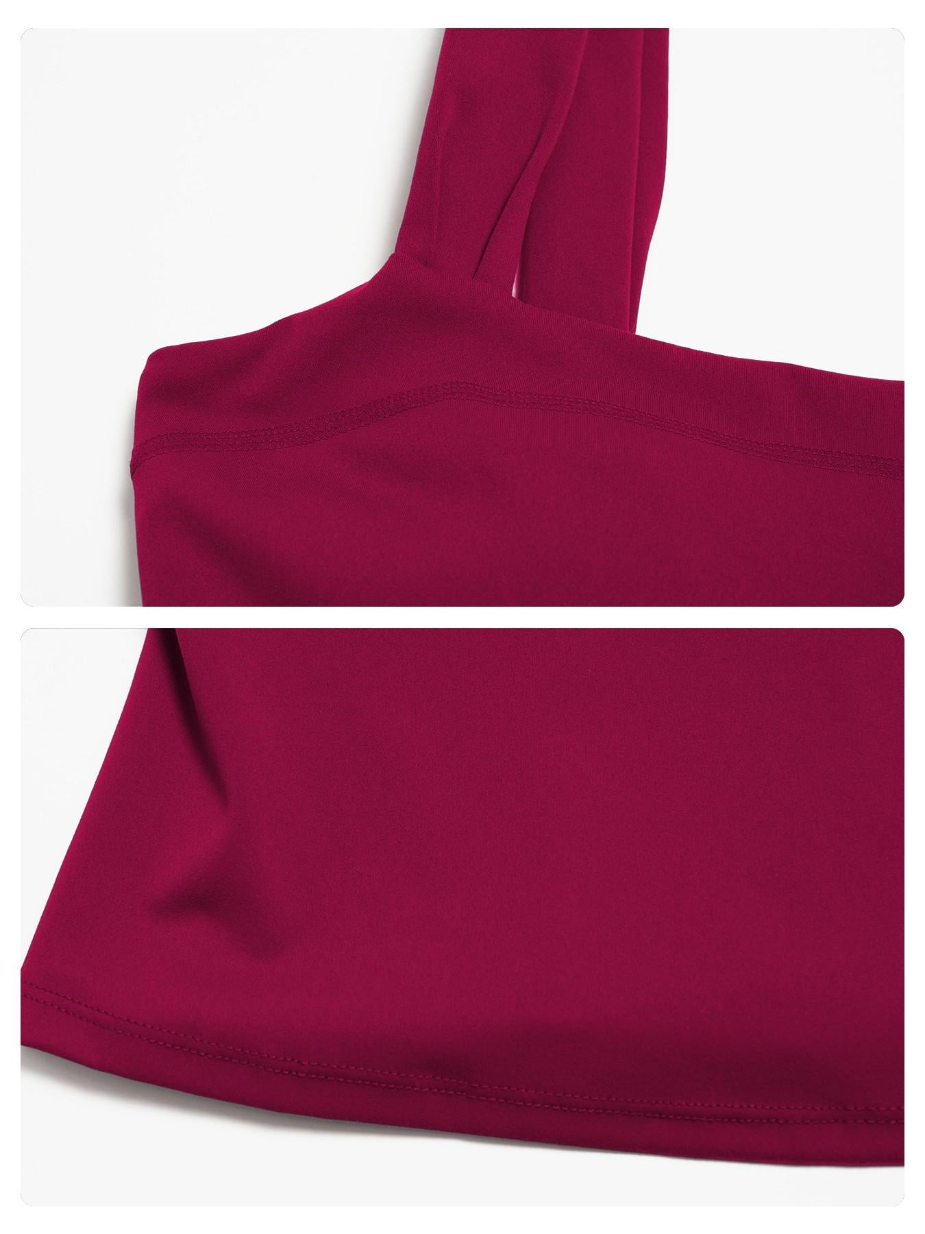 High Elasticity Square Neck Yoga Tank Top with Chest Padding, Outdoor Fitness Sports Bra for Women - image 15