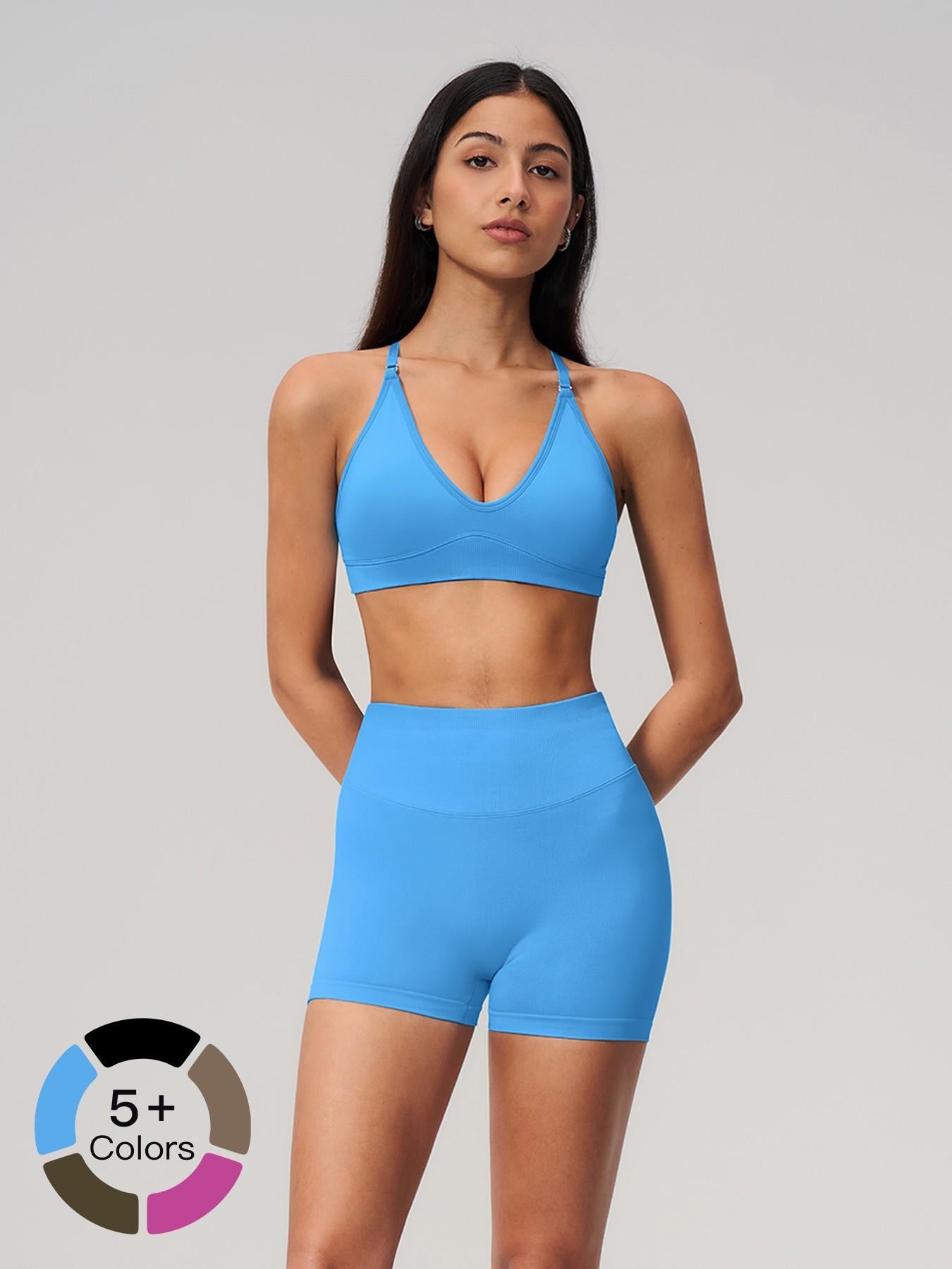 Seamless Yoga Set, Cross Back Design - image 12