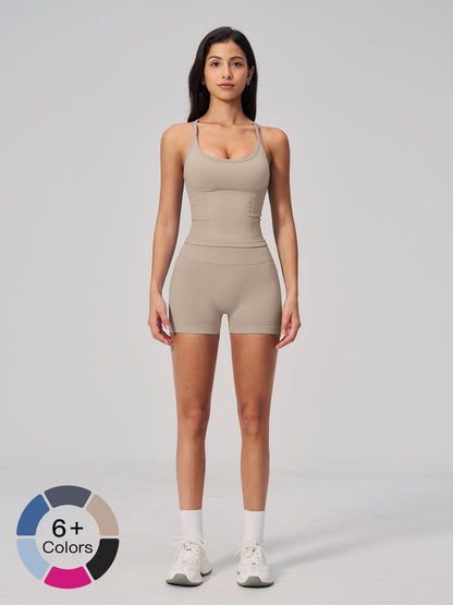 Summer New Yoga Set for Women, Slim Fit Backless Waist Trainer High-Waisted Quick-Dry Breathable Gym… - image 17