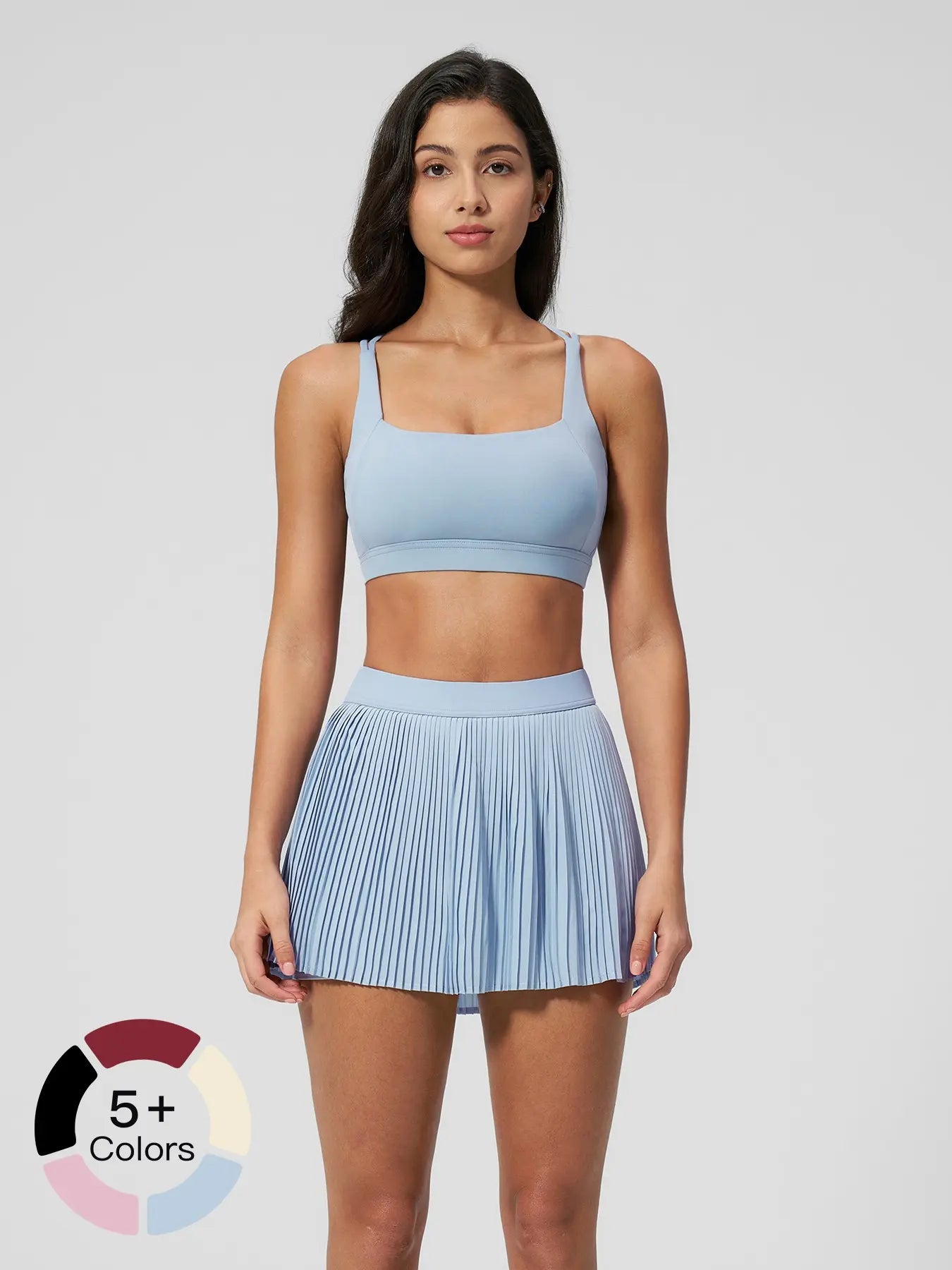 Women's Yoga Set with Shockproof Bra, Breathable Cloud-Like Sports Fitness Shorts