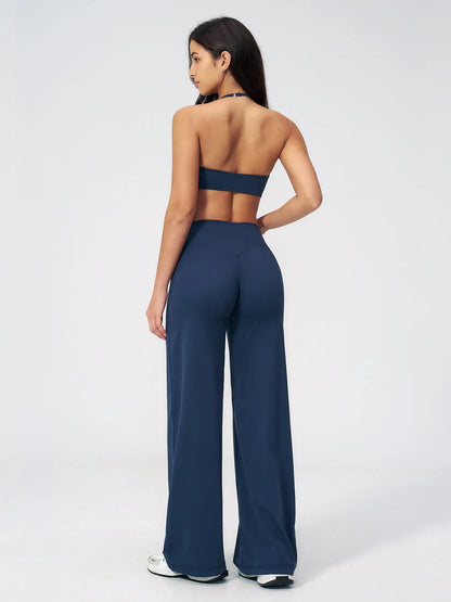 Women's Summer Outdoor Yoga Set, Slim Fit Backless Design - image 8