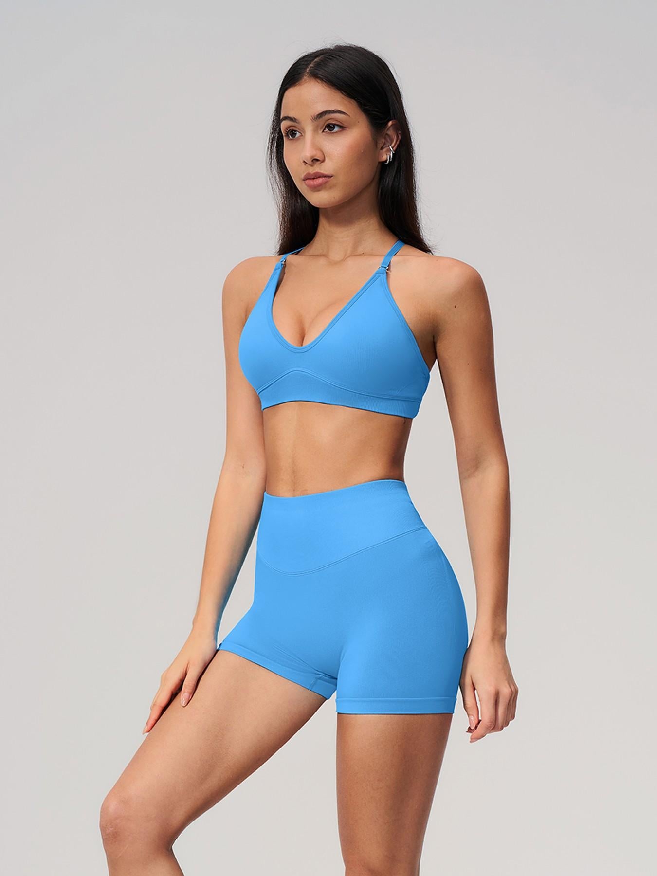 Seamless Yoga Set, Cross Back Design - image 16