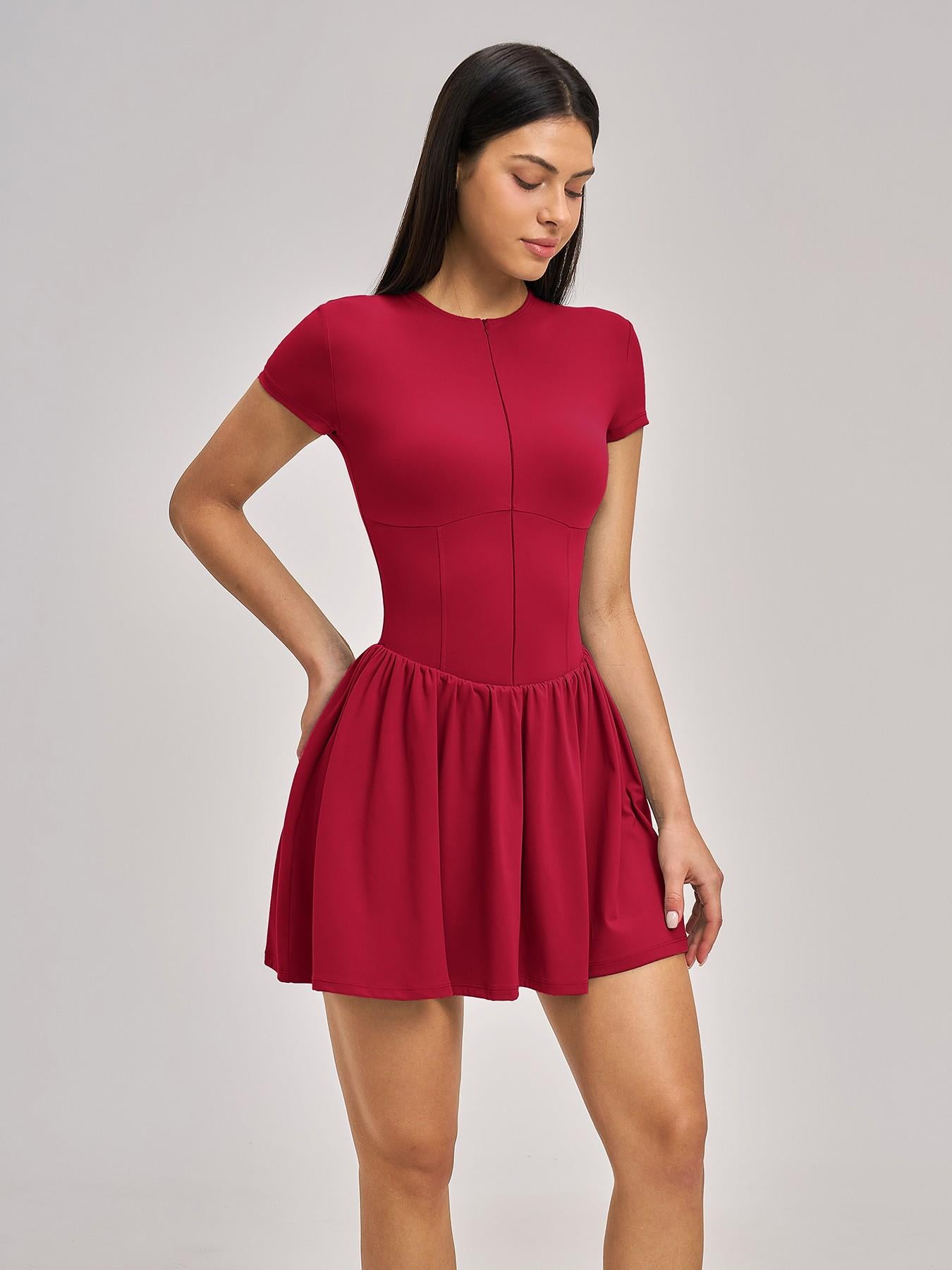 Nude Feel Two-Piece Tennis Skirt, Underwear Prevents Exposure - image 16