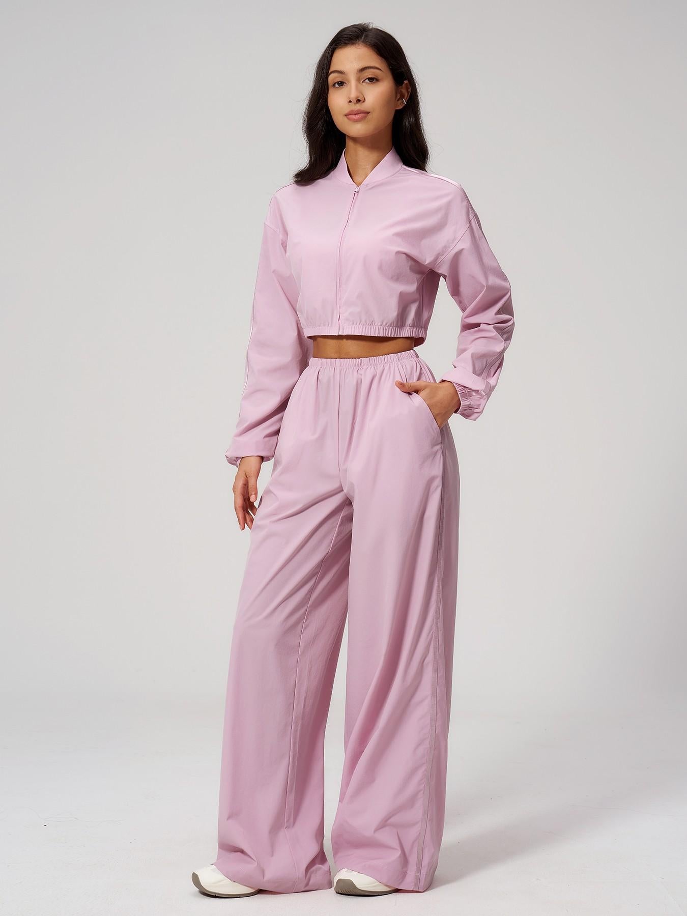 Women's Sun Protection Sportswear Yoga Set, Long Sleeve Top & Pants - image 14