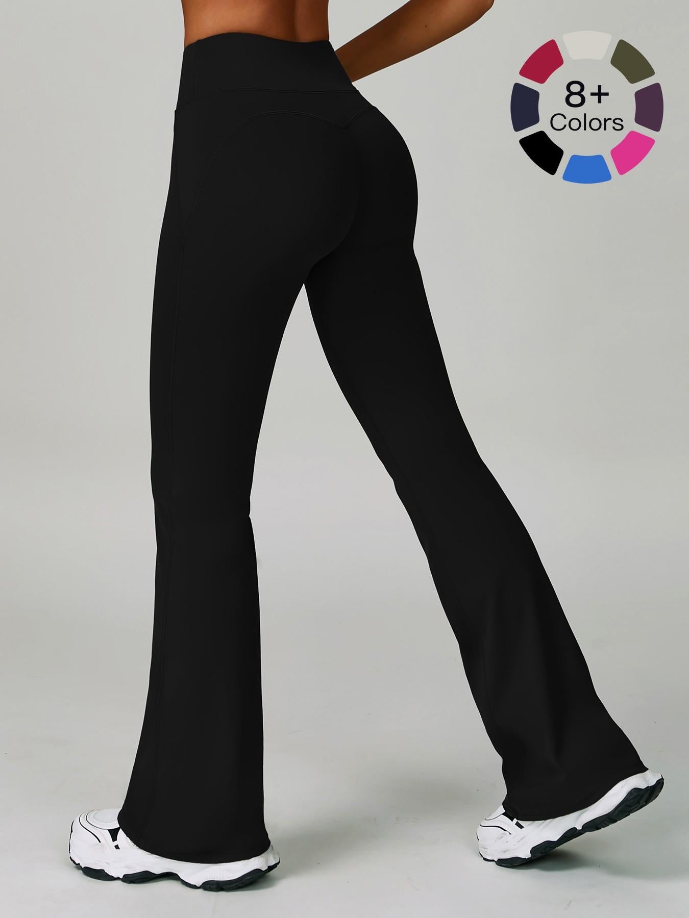 Cloudy Sensation Sport Long Pants, High Waist Butt Lifting Wide Leg Outerwear Bell Bottoms - image 18