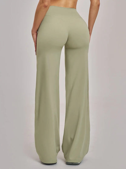 High Waist Flare Leg Yoga Pants, Casual Dance Workout Trousers - image 8