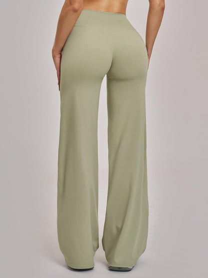 High Waist Flare Leg Yoga Pants, Casual Dance Workout Trousers - image 8