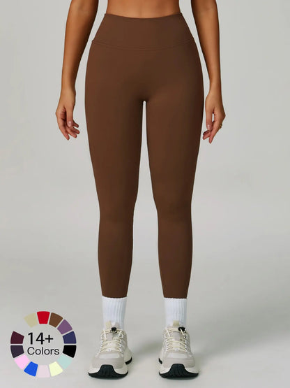 Seamless Peach Butt Yoga Pants, V-Shape Tight Fit Slimming Running Sports Quick-Dry Fitness Long Pants - image 2