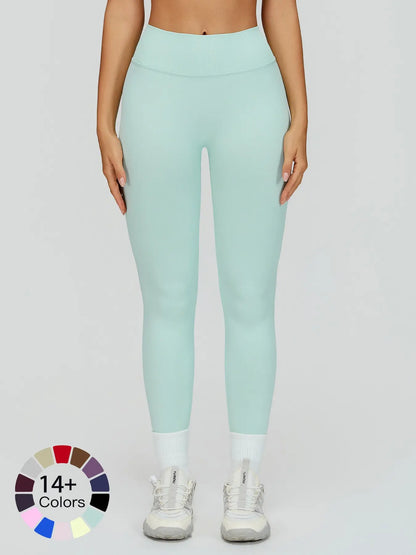 Seamless Peach Butt Yoga Pants, V-Shape Tight Fit Slimming Running Sports Quick-Dry Fitness Long Pants - image 8
