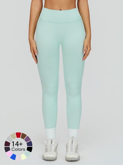 Seamless Peach Butt Yoga Pants, V-Shape Tight Fit Slimming Running Sports Quick-Dry Fitness Long Pants - image 17