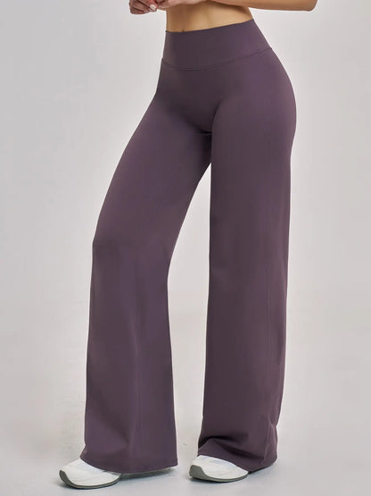 High Waist Flare Leg Yoga Pants, Casual Dance Workout Trousers - image 4