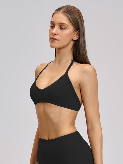 Cross-Border Plush Halter Sports Bra, Sporty Bra - image 14