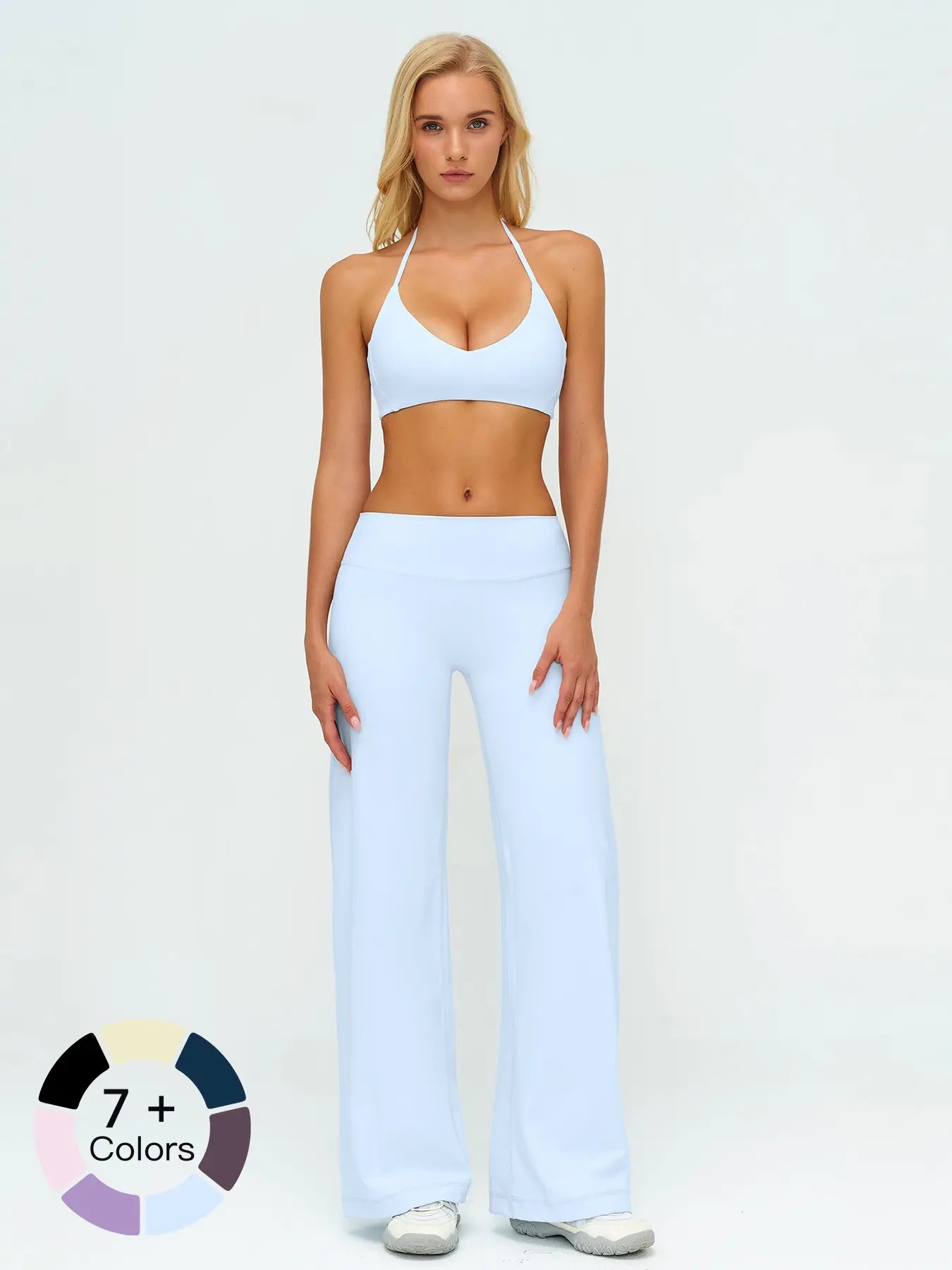 Women's Summer Outdoor Yoga Set, Slim Fit Backless Design