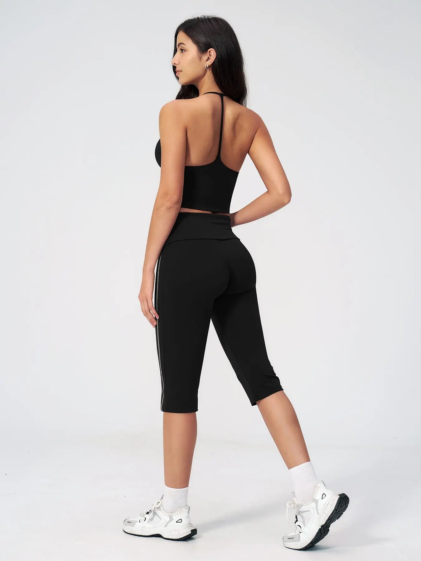 European and American Yoga Set, Two-Piece Activewear Set Sportswear for Outdoor Activities - image 4