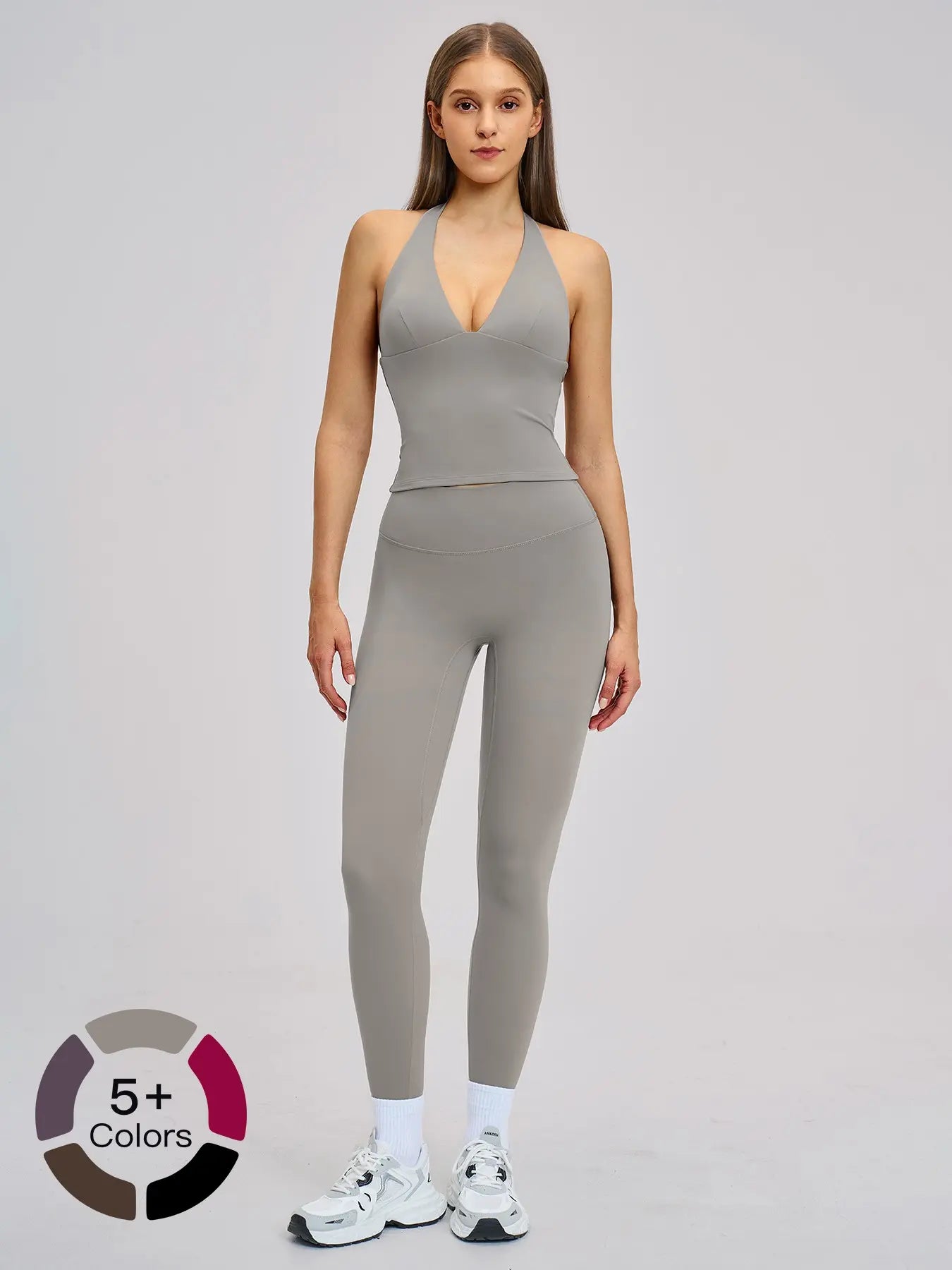 Spring Outdoor Sports Fitness Set, Fleece Tight Yoga