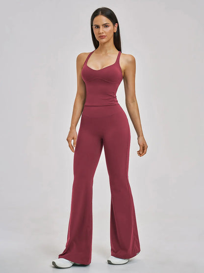 Women's Fitted Yoga Set, Cross-Back Design - image 7