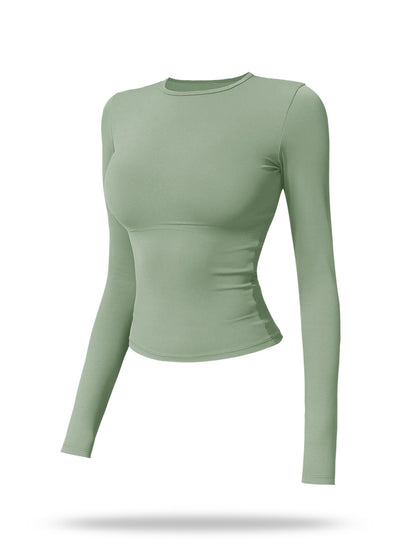 New Fleece Long Sleeve Yoga Top, High Strength Fitness Wear - image 20
