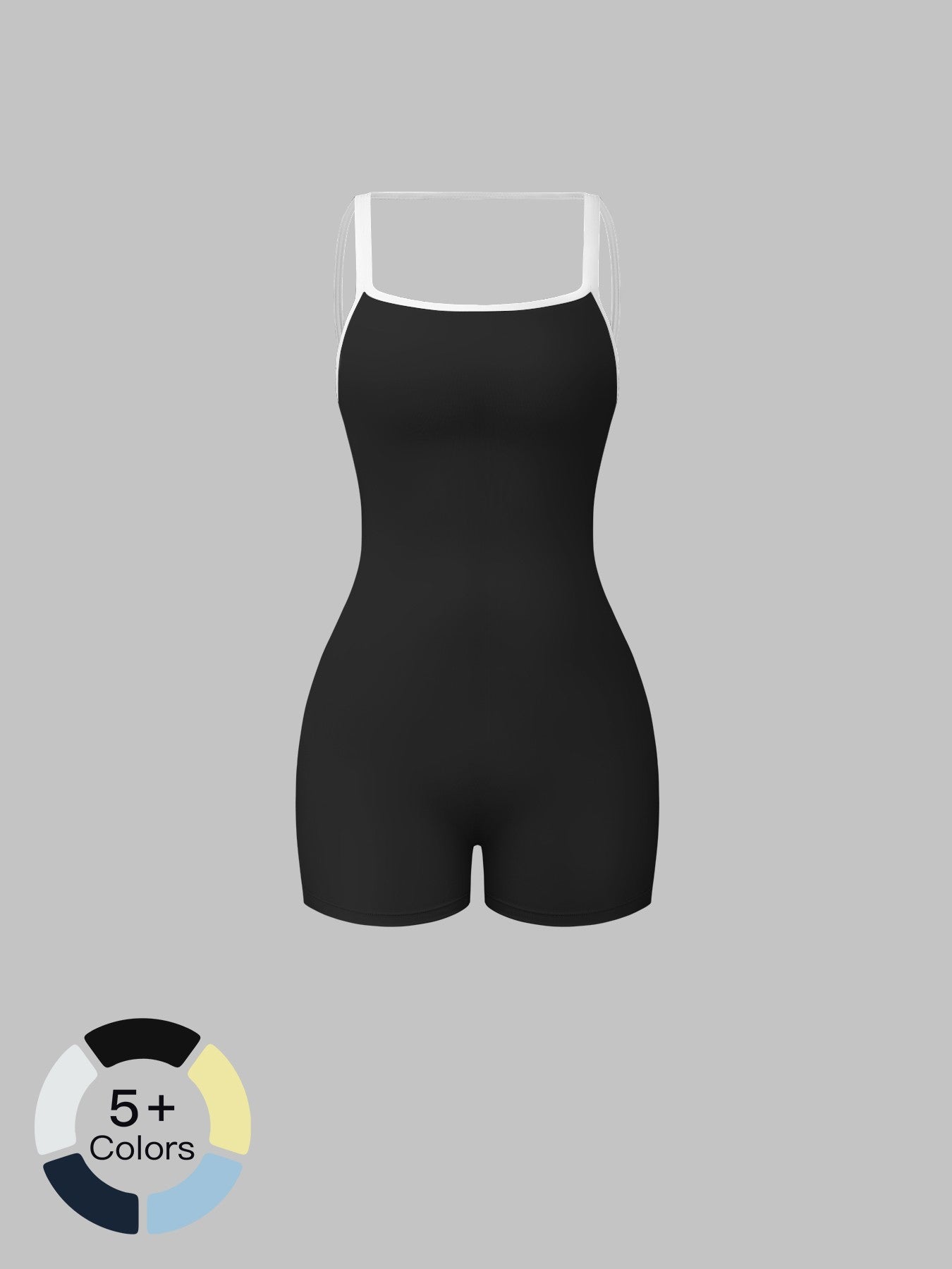 Cross-Border Tight-Fit Yoga Bodysuit, Square Neck Backless Fitness - image 19