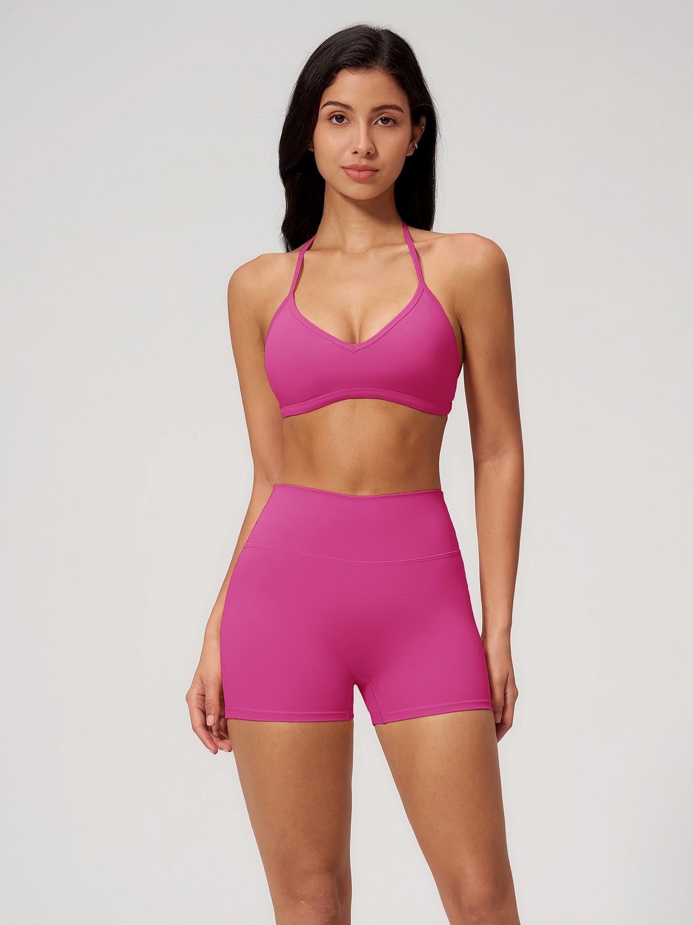 Tight-Fit Halter Backless Yoga Set for Women, Breathable Quick-Dry Cross-Border Casual Activewear… - image 16