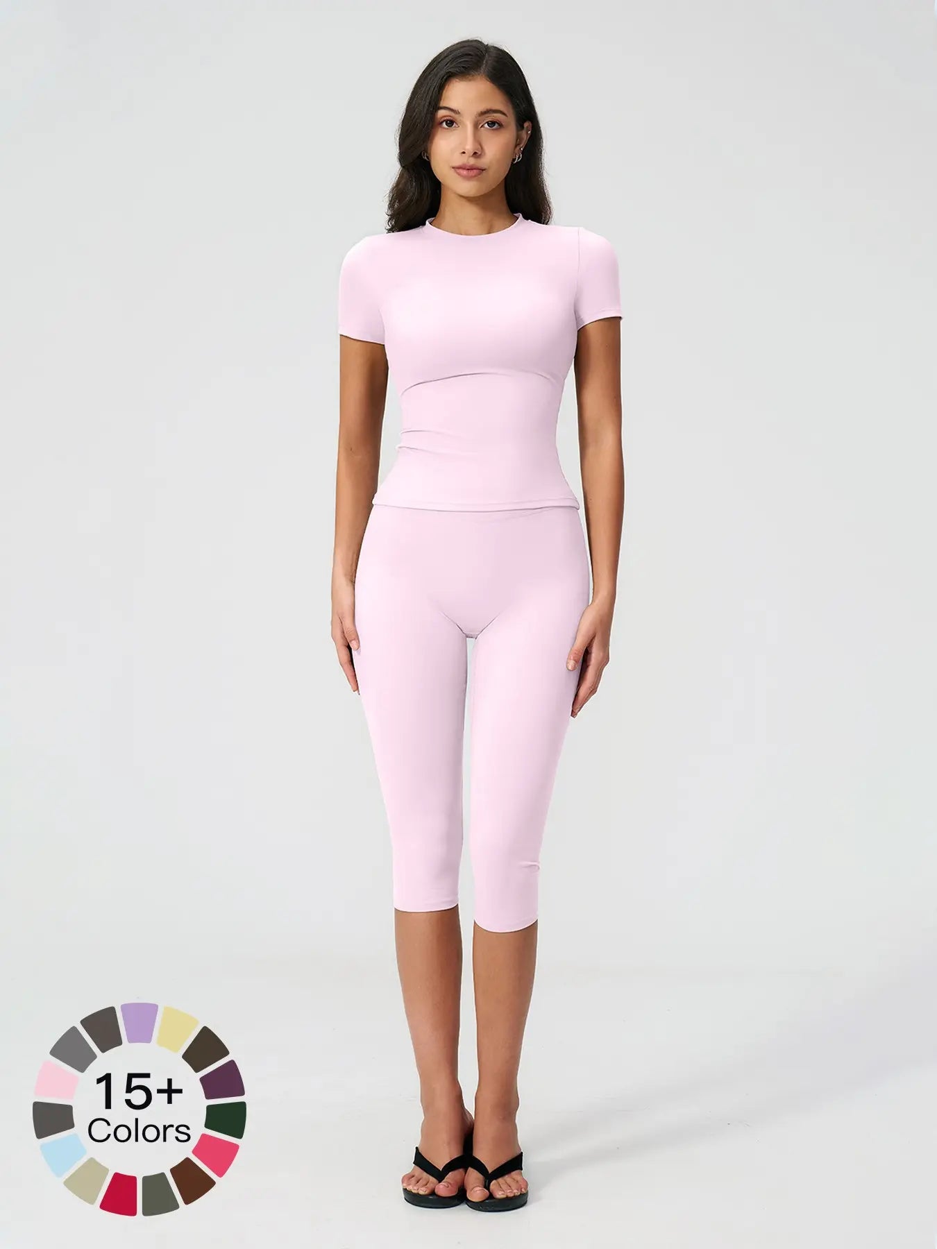 Breathable Tight Yoga Set, High Waist Quick-Dry Fitness Wear