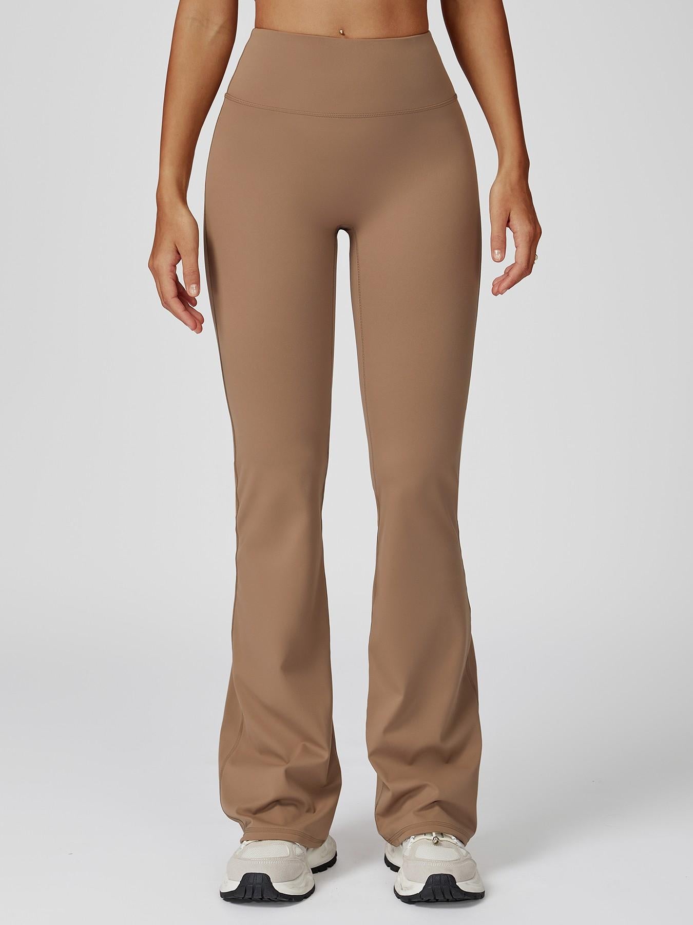 High Waist Yoga Pants, Fitted Wide Leg Bell Bottoms - image 13